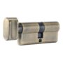 Key and Turn Cylinder - 6 pin Euro Profile - 70mm