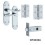 Lever On Back Plate Latch Set