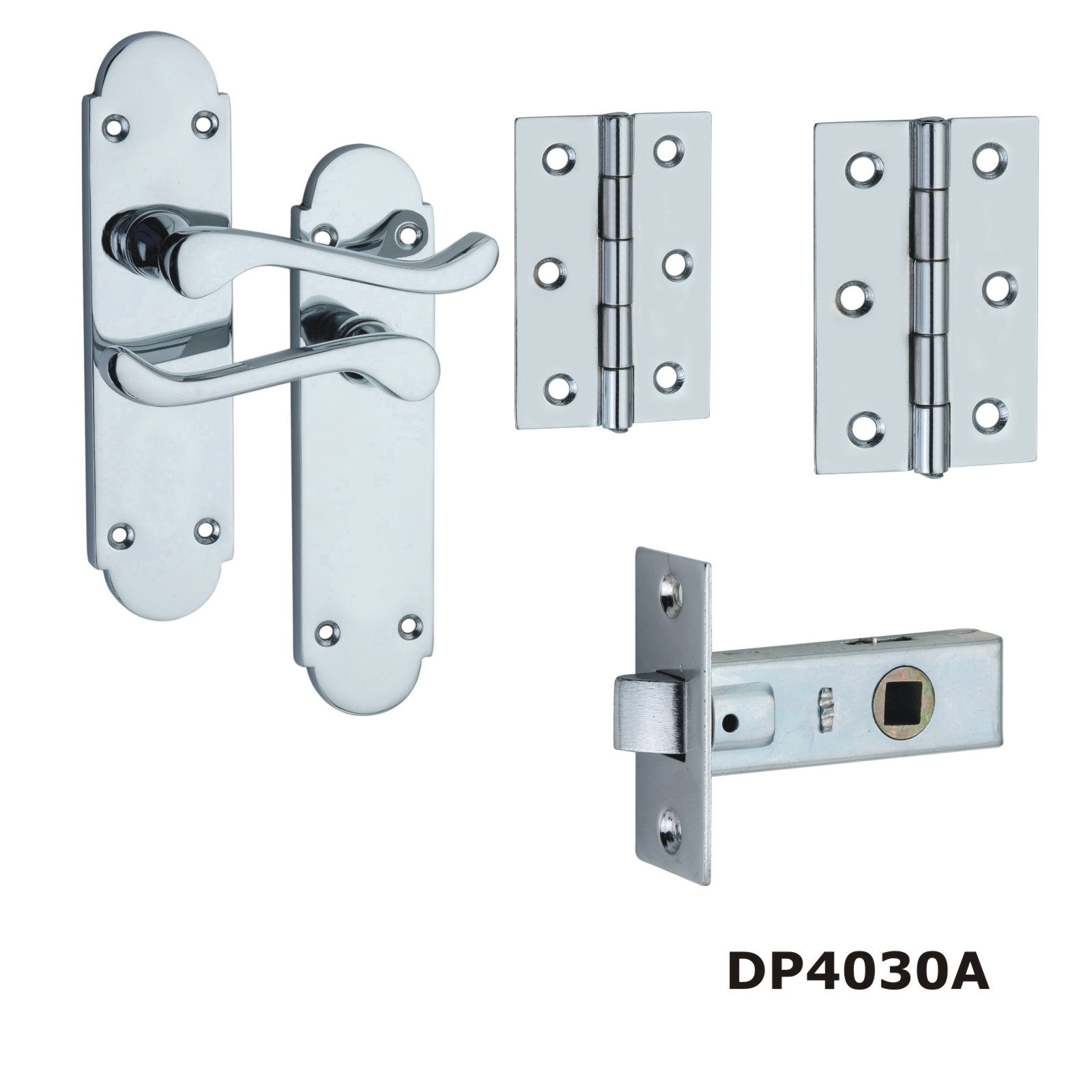 Lever On Back Plate Latch Set