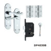 Lever On Back Plate Bathroom Set