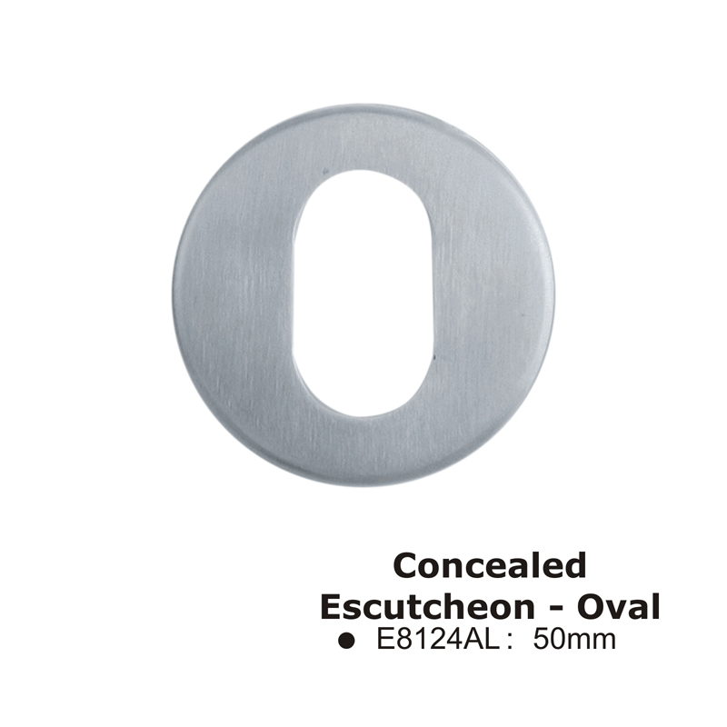 Concealed Escutcheon – Oval -50mm