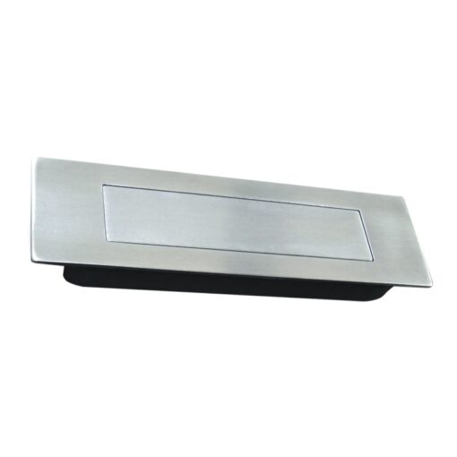 Flush Pull Rectangular Corner - Push -155x45x19mm
