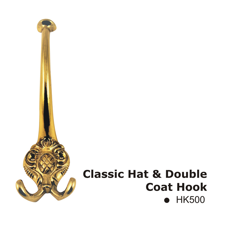 Classic Hat & Double Coat Hook