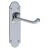 Lever on Back Plate Shaped Scroll - Lever Latch -168x40mm