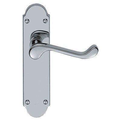 Lever on Back Plate Shaped Scroll - Lever Europrofile -168x40mm