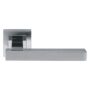 Stainless Steel Lever on Square Rose -135mm x 65mm - Rose 52 x 8mm