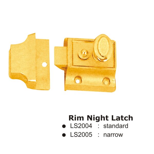Rim Night Latch -: Narrow