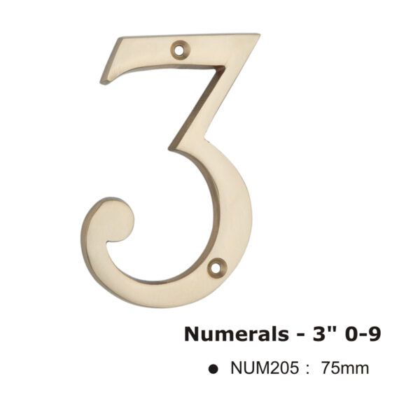 Numerals - 3" 0-9 -75mm