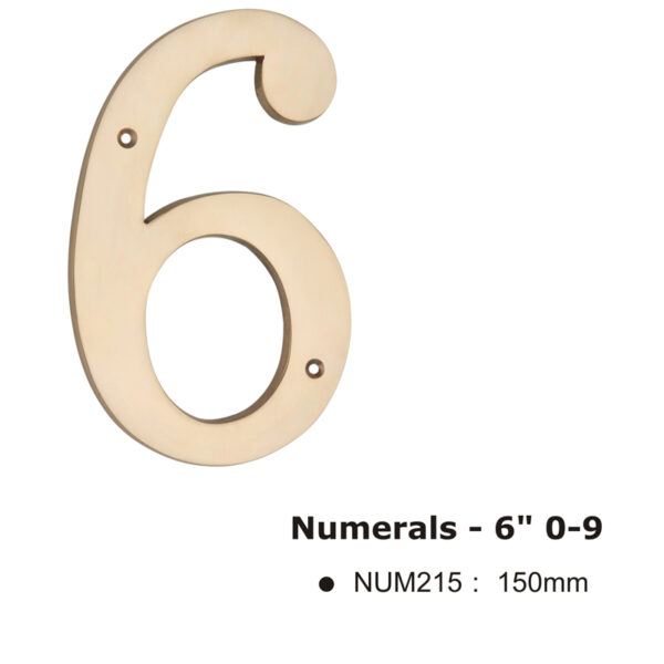 Numerals - 6" 0-9 -150mm
