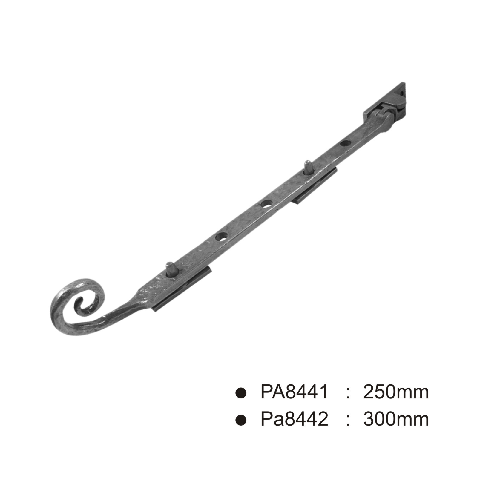 Curley Casement Stay -250mm