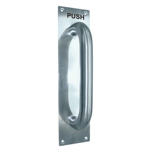 Push Handle on Plate - PUSH -300 x 75mm