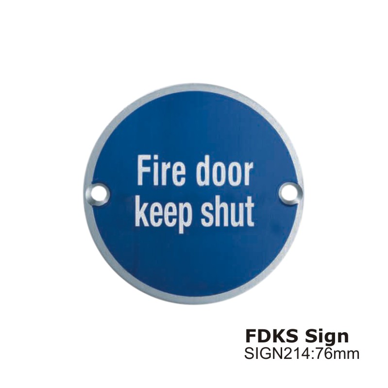 Fire door keep shut -76mm