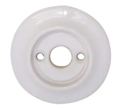 Replacement Roses for Porcelain Door Knobs White