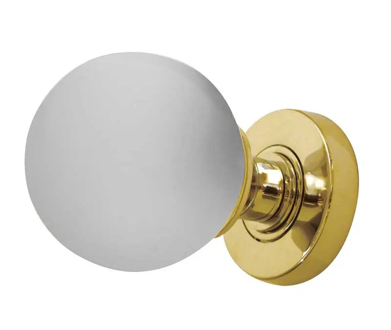 Frosted Ball Glass Mortice Door Knobs Polished Brass