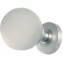 Frosted Ball Glass Mortice Door Knobs Satin Chrome
