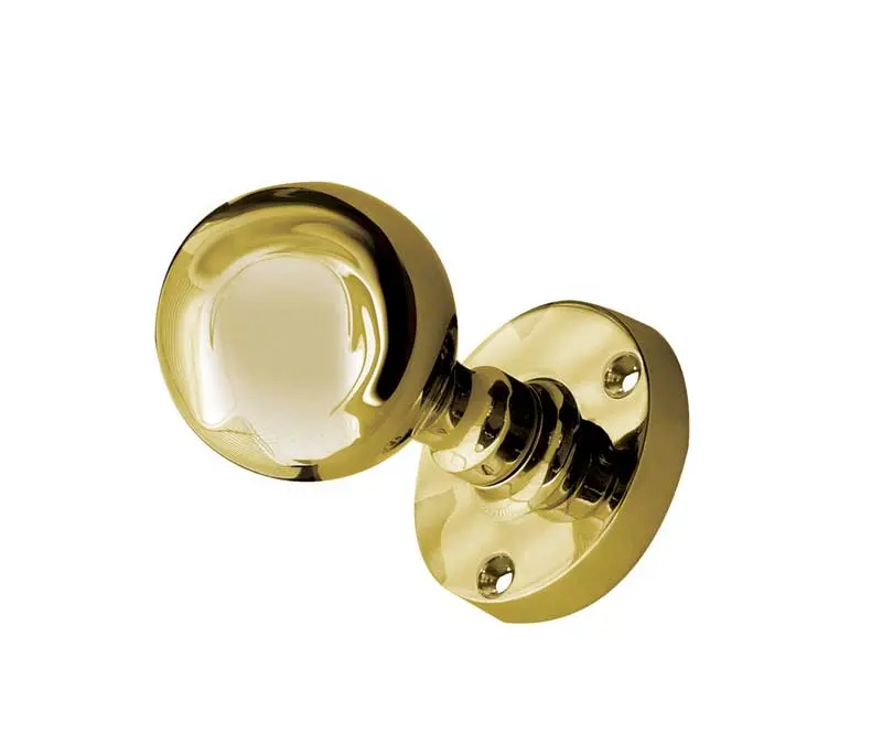 Ball Shape Mortice Door Knob Polished Brass - Luxury Collections of Door  Handles