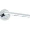 Petra Door Handle on Rose Polished Chrome