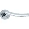 Curve Door Handle on Rose Polished Chrome