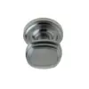 Piazza Mortice Door Knob Satin Chrome on Round Rose