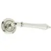 Camille Dooor Handle on Rose Polished Nickel