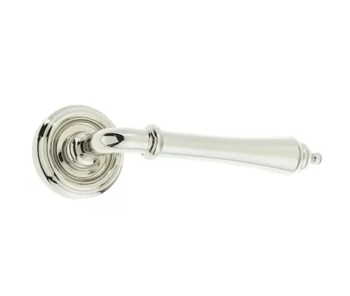 Camille Dooor Handle on Rose Polished Nickel