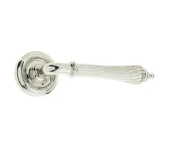 Giselle Door Handle on Rose Polished Nickel