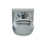 Piazza Mortice Door Knob Polished Chrome on Square Rose