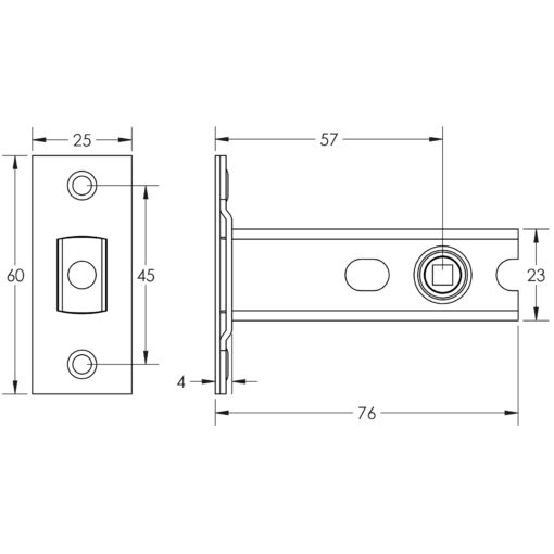 76mm PSS Heavy duty tubular dead bolt - Image 2
