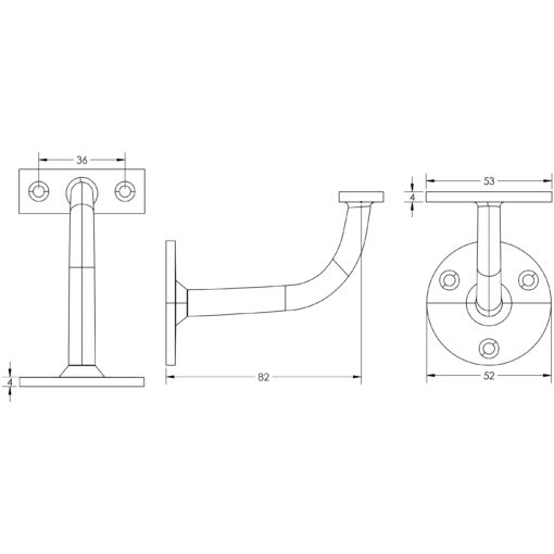 75mm SC on Zinc handrail bracket - Image 2