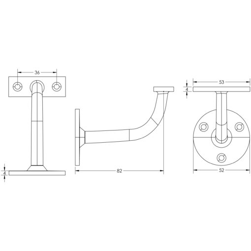 75mm SC on Zinc handrail bracket - Image 2