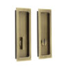 150x55x3mm AB rectangular WC flush pull set