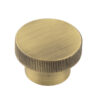 Thaxted AB 40mm Line Knurled Cupboard Knob