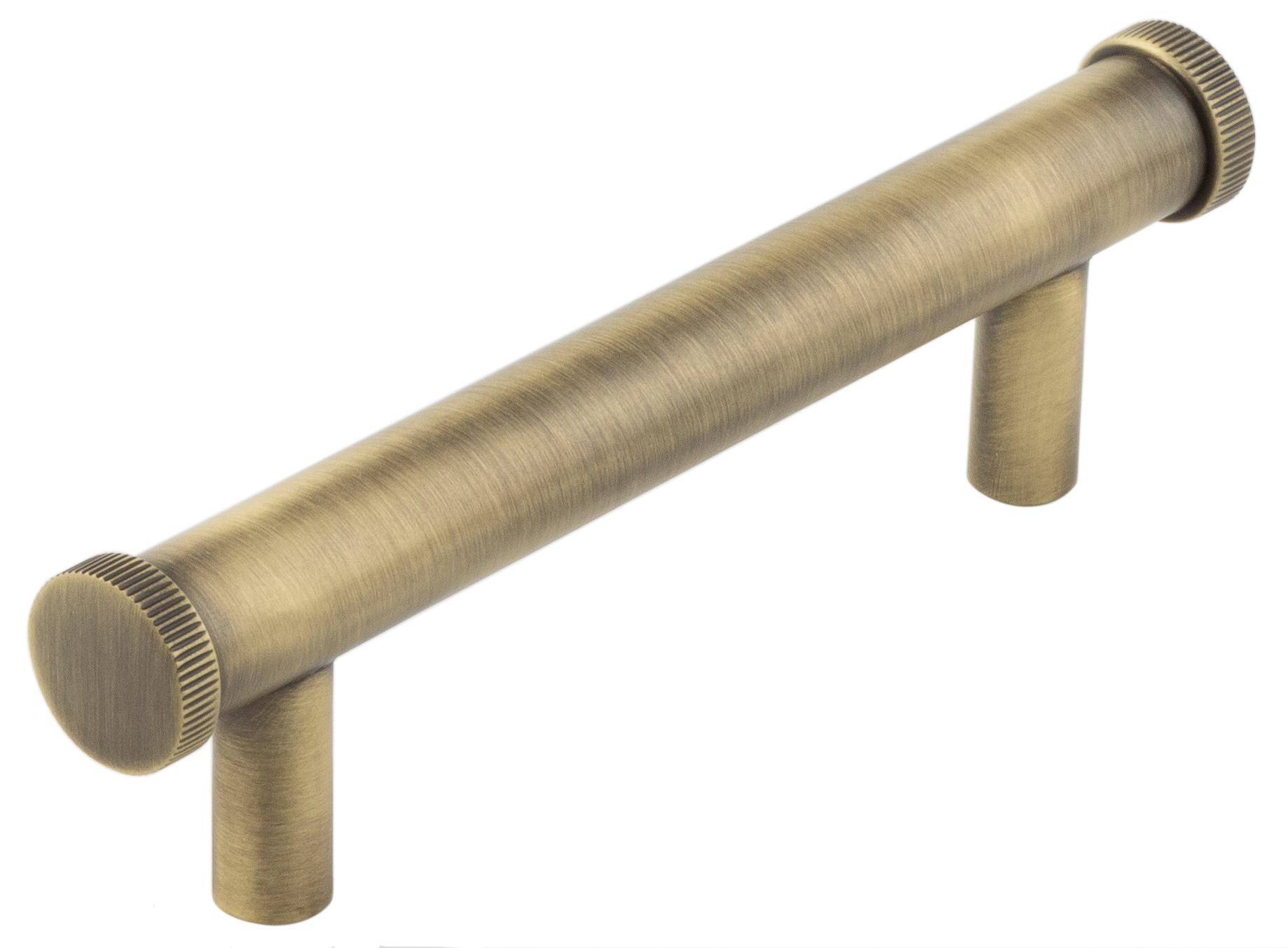 Thaxted Ab 96mm Line Knurled End Caps Cabinet Handles