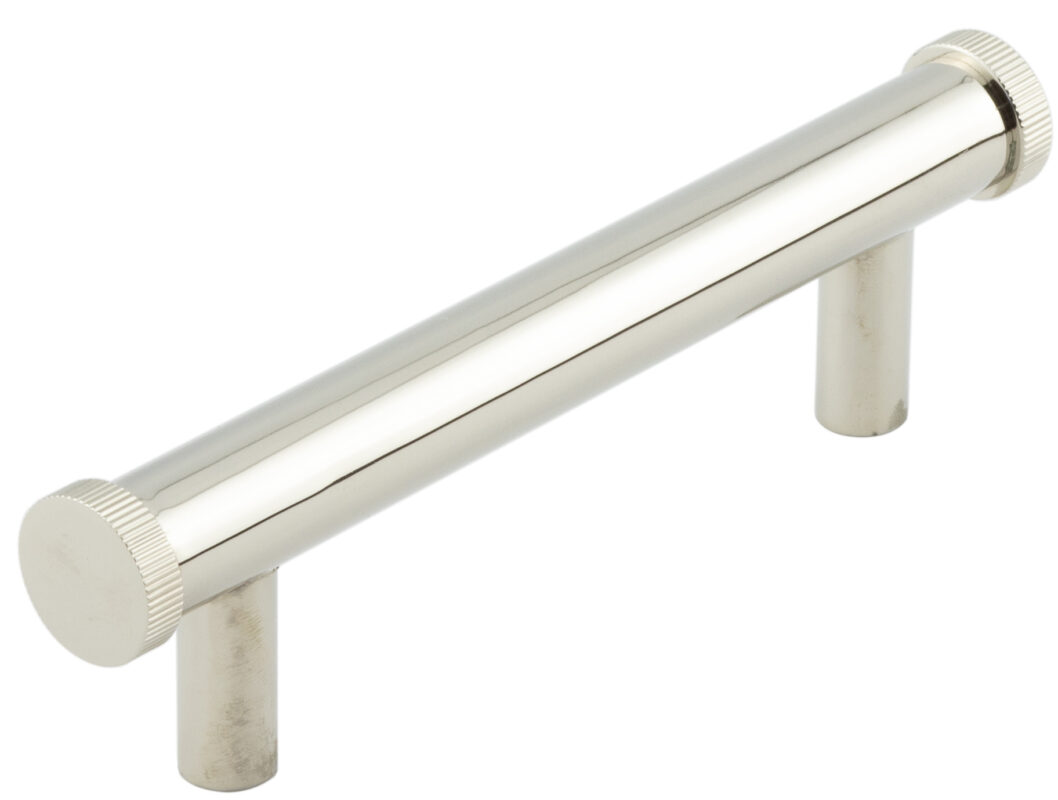 Thaxted PN 96mm Line Knurled End Caps Cabinet handles 9 Thaxted PN 96mm Line Knurled End Caps Cabinet handles