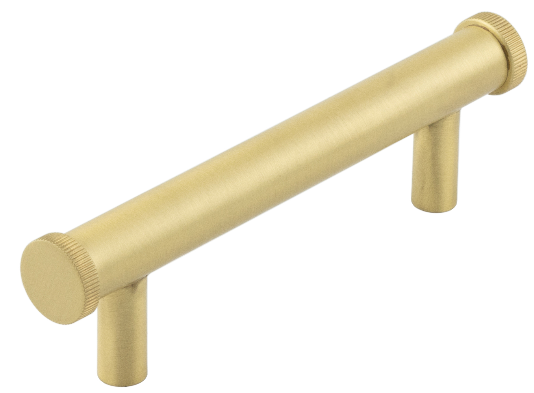 Thaxted Sb 96mm Line Knurled End Caps Cabinet Handles