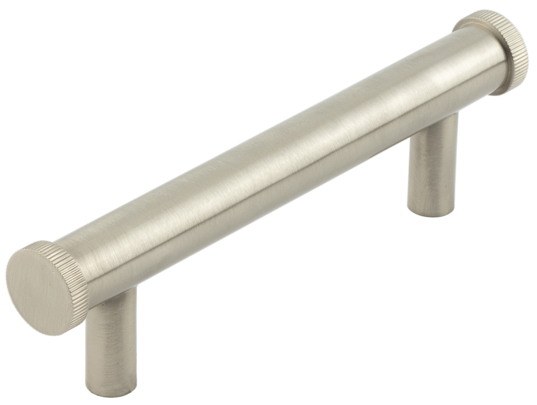 Thaxted Sn 96mm Line Knurled End Caps Cabinet Handles