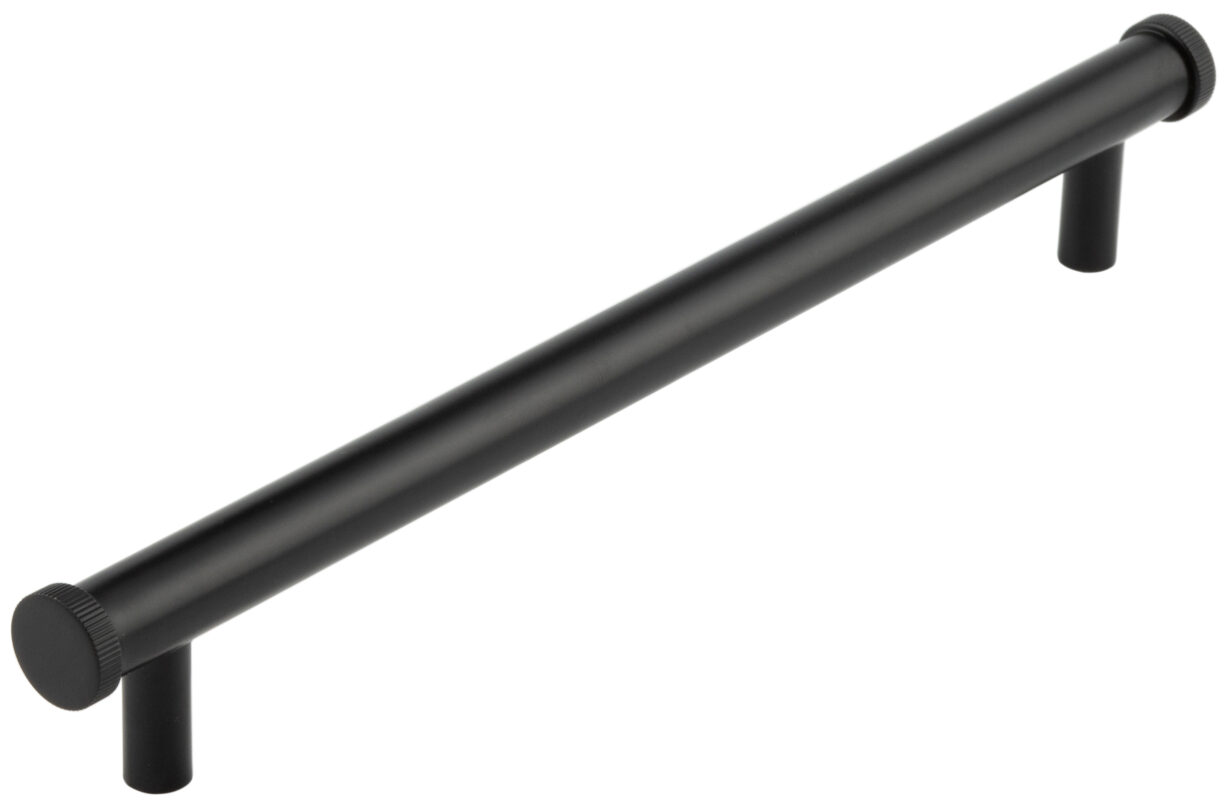 Thaxted MB 224mm Line Knurled End Caps Cabinet handles 4 Thaxted MB 224mm Line Knurled End Caps Cabinet handles