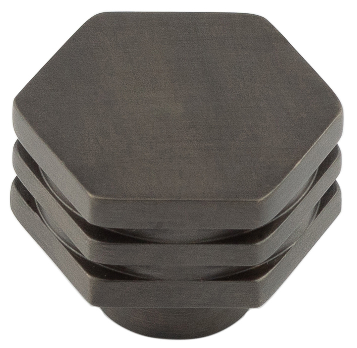 Nile Db 30mm Hex Cupboard Knob With Step Details