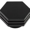 Nile MB 40mm Hex Cupboard Knob With Step Detail