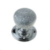 Grey crazed PC porcelain mortice knob furniture