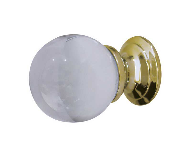Pb 30mm Clear Glass Ball Knob