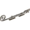 203x15x6mm Curly tail casement stay Patina pewter finish