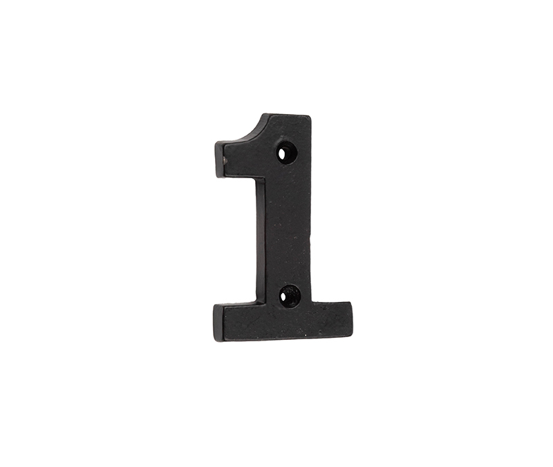 75mm Numeral 1 Black Finish