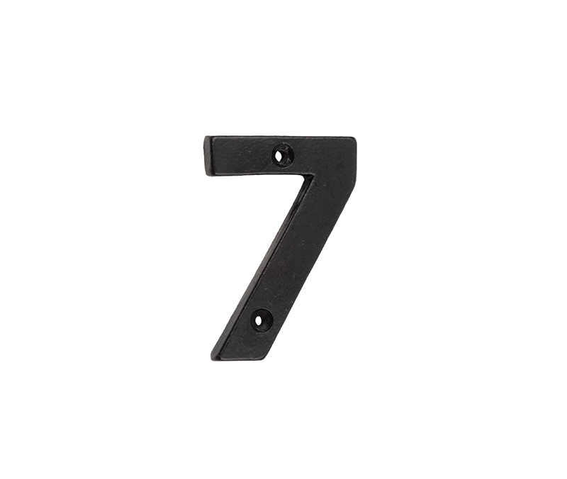 75mm Numeral 7 Black Finish