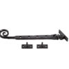 243x15x6mm Curly end casement stay Black finish