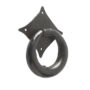 165x114mm Ring door knocker Black finish