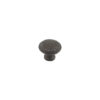 40mm Hammered Cabinet knob Beeswax finish