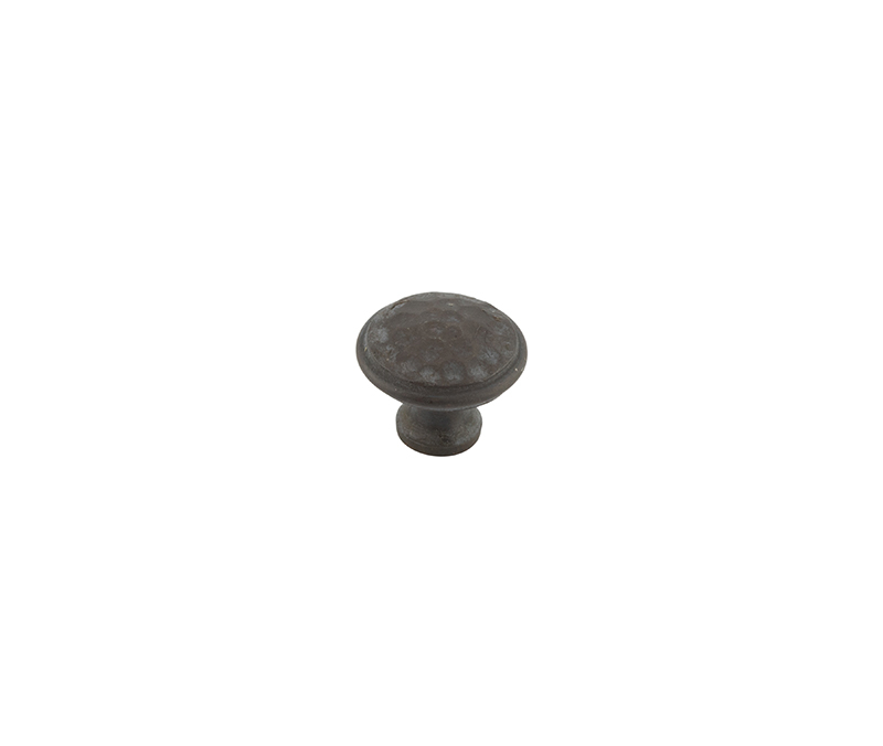 40mm Hammered Cabinet Knob Beeswax Finish