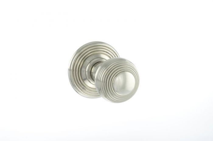 Atlantic Old English Ripon Solid Brass Reeded Mortice Knob, Polished Nickel – Oe50rmkpn (sold In Pairs)