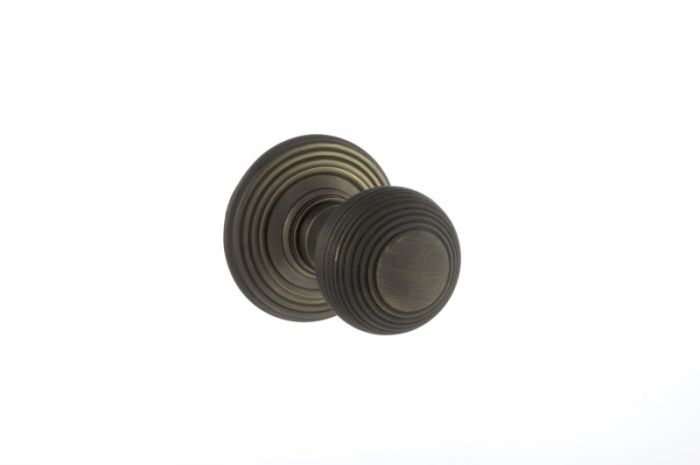 Atlantic Old English Ripon Solid Brass Reeded Mortice Knob, Urban Bronze – Oe50rmkub (sold In Pairs)